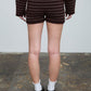 Chase Shorts High Waist Sweater Knit Shorts