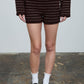 Chase Shorts High Waist Sweater Knit Shorts