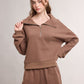 Kettle Scuba Collar Half-zip Drop Shoulder Sweatshirt