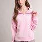 Scuba Collar Half-zip Drop Shoulder Sweatshirt