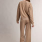 Tipped Wide Leg Pants With Optional Sweater