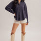 East Side Pin Stripe Button Down Boyfriend Shirt
