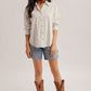 East Side Pin Stripe Button Down Boyfriend Shirt