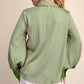 Orphan Stripe Shirt V Neck Collar Neck Button Down