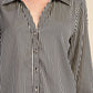 Orphan Stripe Shirt V Neck Collar Neck Button Down
