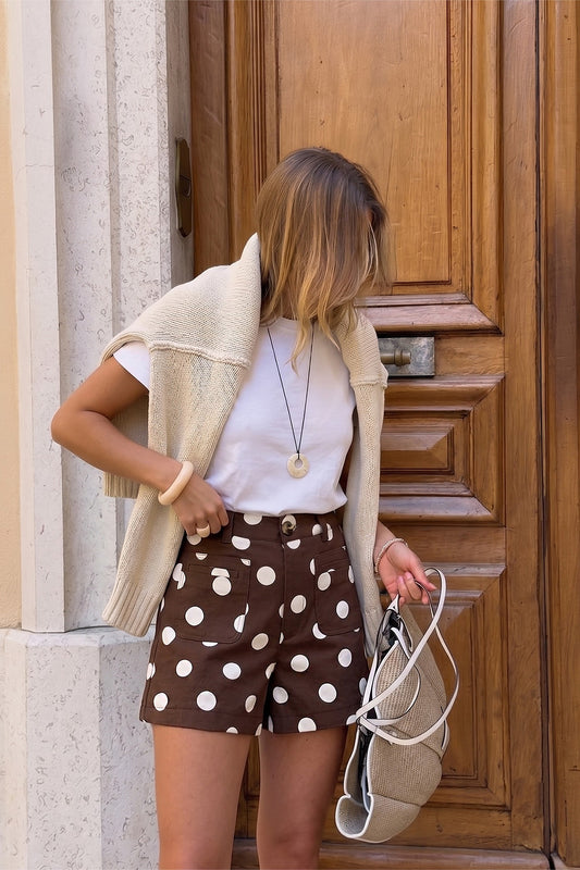 Clover Polka Dot Stretch Shorts