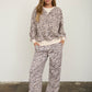 Walter Pants Leopard Drawstring Wide Leg Lounge Pants