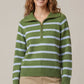 Ratio 1/2 Zip Stripe Sweater