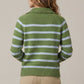Ratio 1/2 Zip Stripe Sweater