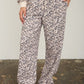 Walter Pants Leopard Drawstring Wide Leg Lounge Pants