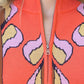 Katniss Quarter Zip Up Floral Printed Sweater Top