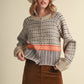 Geo Knit Button Up Cardigan Sweater