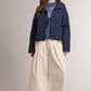 Stevie Collared Polka Dot Windbreaker Jacket