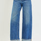 Fielder Slouchy Wide Leg Cuffed Jeans by Risen