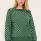 Endure Jacquard Balloon Sleeve Sweater