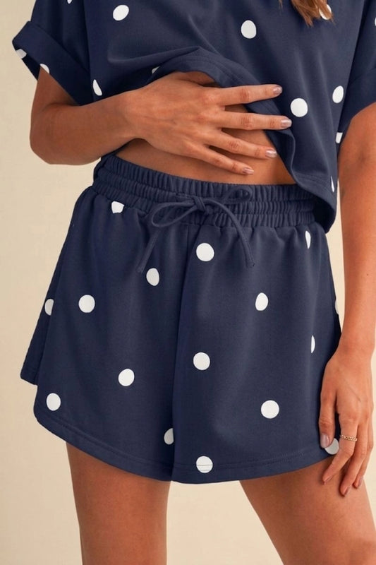 Charming Shorts Polkadot Drawstring Shorts