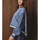 Hybrid Oversized Crew Neck Sweatshirt Sweater