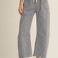 Jax Drawstring Waist Stripe Barrel Pants