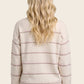 Overcome Dotted Striped Fuzzy Sweater