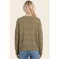 Honeycomb Textured Long Sleeve Sweater