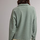 Benefit Striped Half Zip Up Knit Pullover