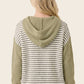 Andy Color Block Long Sleeve Hoodie Sweater