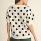 Chicago Polka Dot Comry Sweater Top