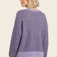 Charlotte Waffle Textured Crew Neck Sweater