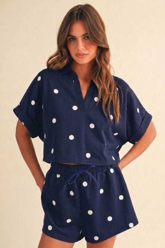Charming Shorts Polkadot Drawstring Shorts