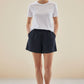 Writer Navy Blue Polka Dot Loungewear Shorts
