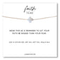 Faith Over Fear Moonstone Cross Necklace on Gold Chain