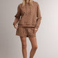 Elsie Shorts Elastic Waistband Drawstring Shorts
