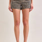 Kenzie 3” Inseam High Rise Tiger Print Shorts by Hidden Denim