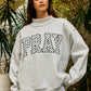 PRAY Embroidered Mock Neck Sweatshirt