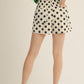 Yield High Waist Polka Dot Print Shorts