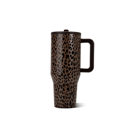 Brown Leopard 32 oz Traveler HydroJug