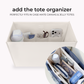 Latte Gingham Bow Jelly Tote Bag (Classic) by Case-Mate