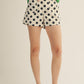 Yield High Waist Polka Dot Print Shorts
