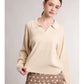 Delta Collared Textured Knit Sweater