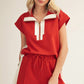 Lux Contrast Accent Casual Top