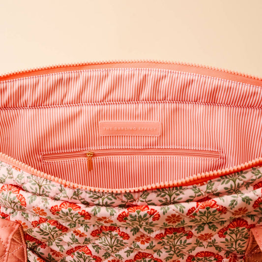 The Everyday Quilted Tote Bag–Everbloom Dusty Rose