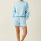 Berry Blue Blank Mockneck Sweatshirt