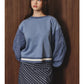 Hybrid Oversized Crew Neck Sweatshirt Sweater