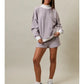 Broadcast Mock Neck Stripe Sweatshirts Top