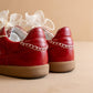 The Dalia | Cherry Lace Up Sneaker