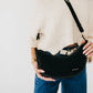 Paige Structured Suede Woven Crossbody