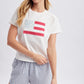 Harrison Flag Patchwork Knit Top