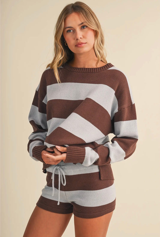 Shepherd Striped Lightweight Sweater
