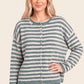 Maria Striped Button Down Sweater Carigan