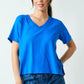 Lauren Pima Cotton Blend V-Neck Tee